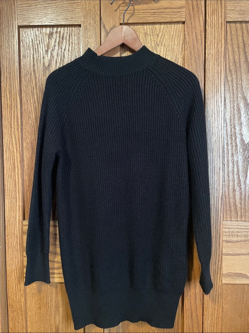Falls Creek Black Turtleneck Ribbed Sweater